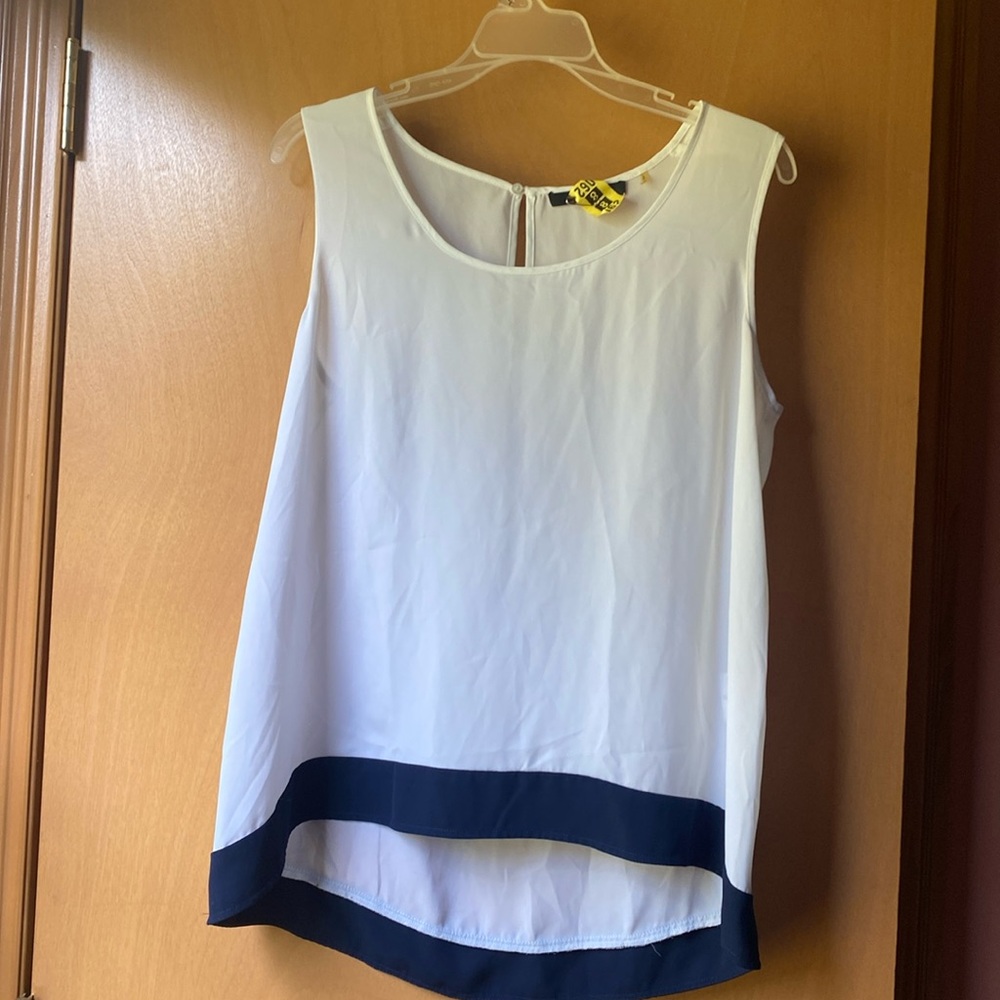 Tahari White Blouse
